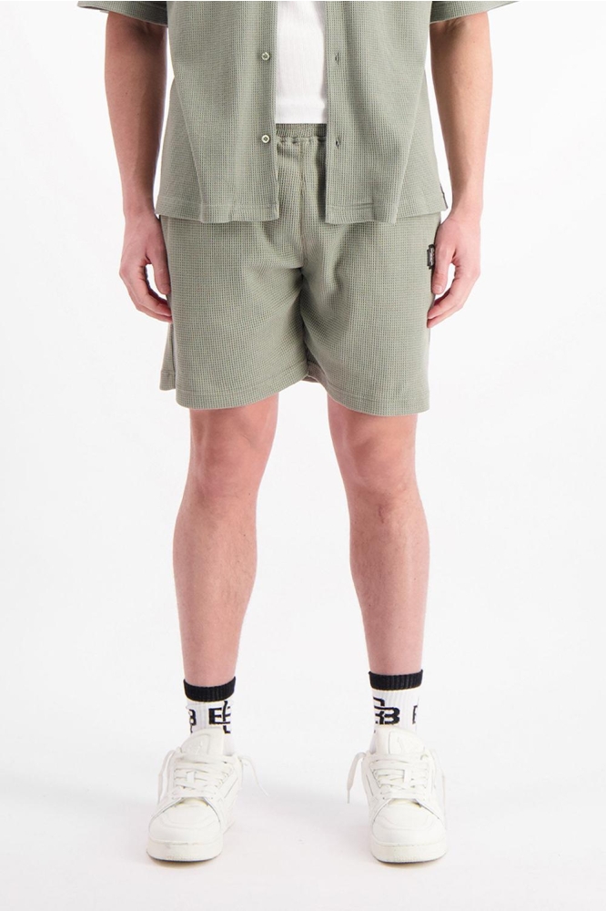 MONOGRAM WAFFLE SHORTS 1 125 5 20 GREEN